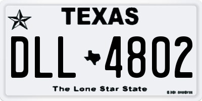 TX license plate DLL4802
