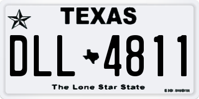TX license plate DLL4811