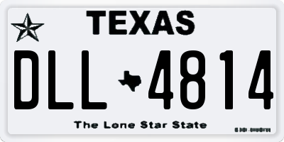 TX license plate DLL4814