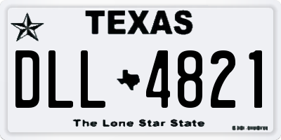 TX license plate DLL4821