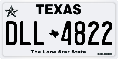 TX license plate DLL4822