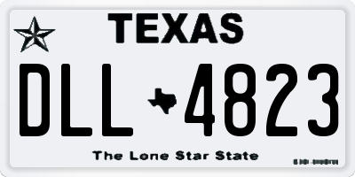 TX license plate DLL4823