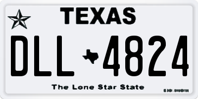 TX license plate DLL4824