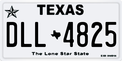 TX license plate DLL4825