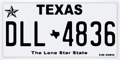 TX license plate DLL4836
