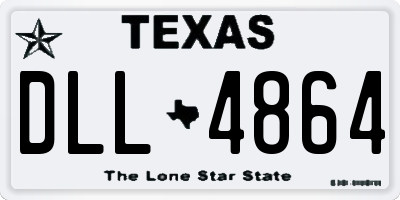 TX license plate DLL4864