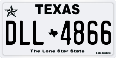 TX license plate DLL4866