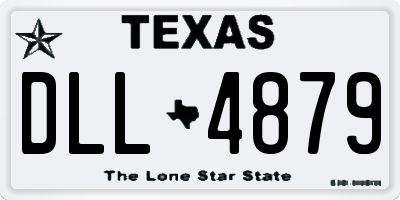 TX license plate DLL4879