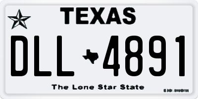 TX license plate DLL4891