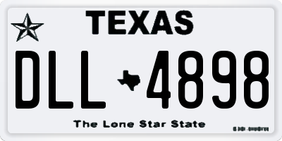 TX license plate DLL4898