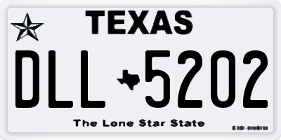 TX license plate DLL5202
