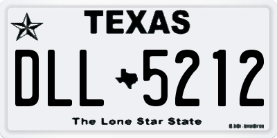 TX license plate DLL5212