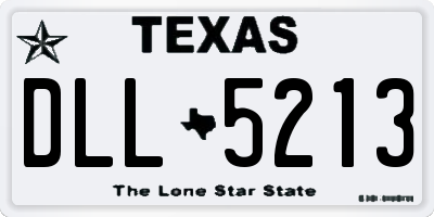TX license plate DLL5213