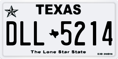 TX license plate DLL5214