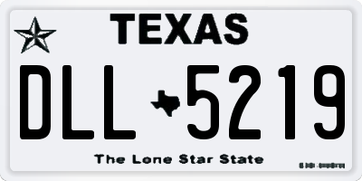 TX license plate DLL5219