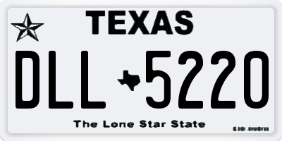TX license plate DLL5220