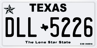TX license plate DLL5226