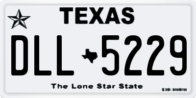TX license plate DLL5229