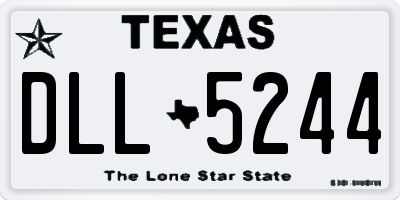 TX license plate DLL5244