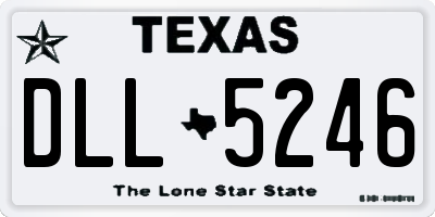 TX license plate DLL5246