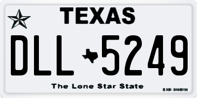 TX license plate DLL5249