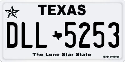 TX license plate DLL5253
