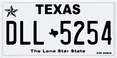 TX license plate DLL5254