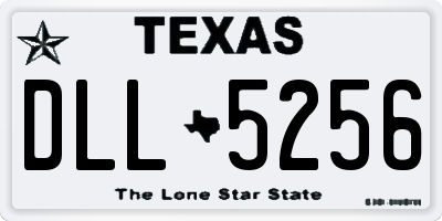 TX license plate DLL5256