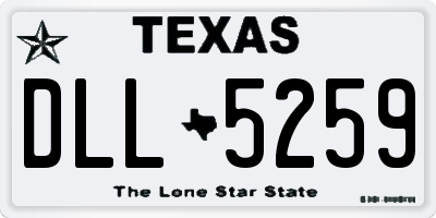 TX license plate DLL5259