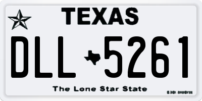 TX license plate DLL5261
