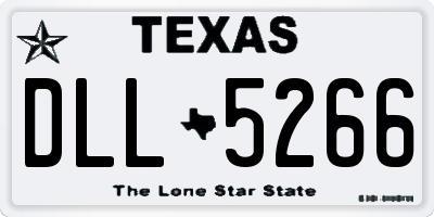TX license plate DLL5266
