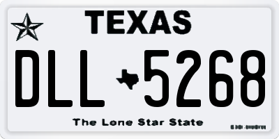 TX license plate DLL5268