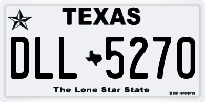 TX license plate DLL5270