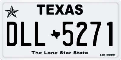 TX license plate DLL5271