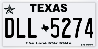 TX license plate DLL5274