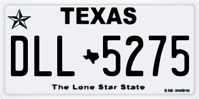 TX license plate DLL5275