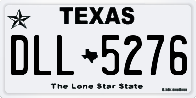 TX license plate DLL5276