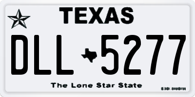 TX license plate DLL5277