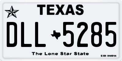 TX license plate DLL5285