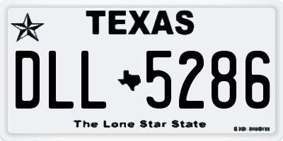 TX license plate DLL5286
