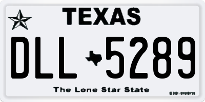 TX license plate DLL5289