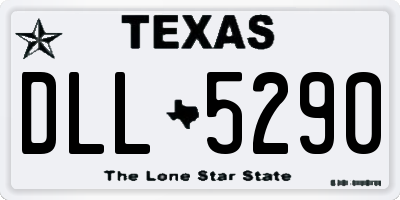 TX license plate DLL5290