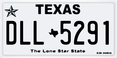TX license plate DLL5291