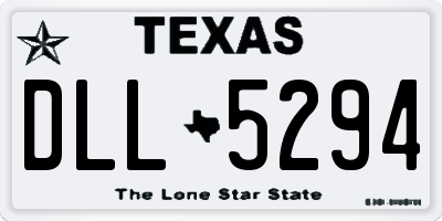 TX license plate DLL5294