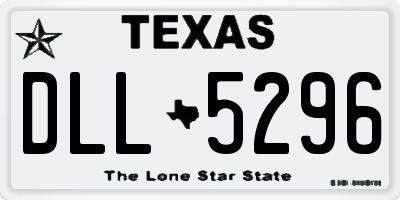 TX license plate DLL5296