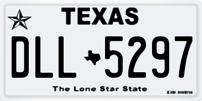 TX license plate DLL5297