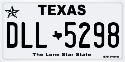 TX license plate DLL5298
