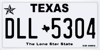 TX license plate DLL5304