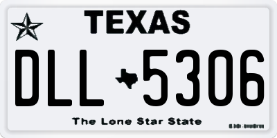 TX license plate DLL5306