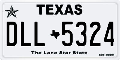 TX license plate DLL5324
